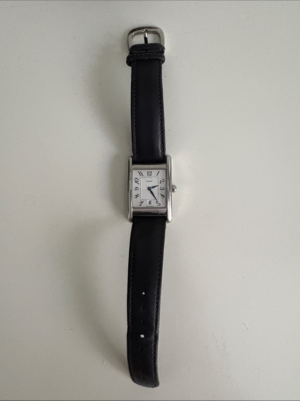 Coach W502B Swiss Quartz Watch – Black Leather Strap | Classic Rectangle Watch - Picture 2 of 9
